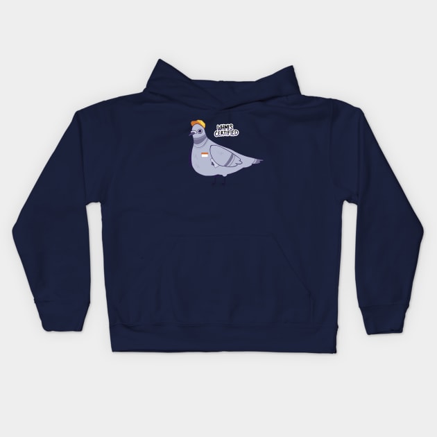 WHMIS Pigeon Kids Hoodie by Tina's Tees